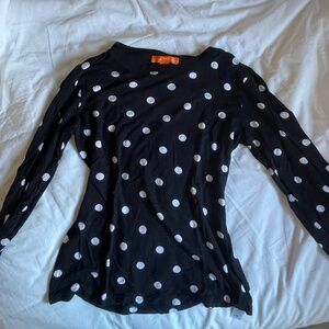Long sleeve Polk a dot shirt